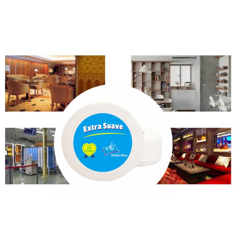 1 rol jumbo toiletpapier, glad zacht 3 lagen badtoiletpapier gxmc