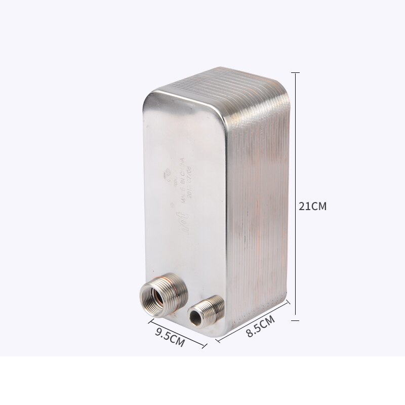 24 Plates stainless steel heat exchanger Brazed plate type water heater SUS304: 24 Different Side