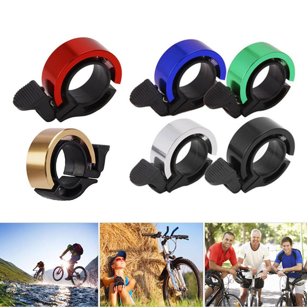 Sonnette de vélo en alliage d'aluminium de type q pour le cyclisme vtt, sonnette de vélo en alliage à 90db cornes, anneau d'alarme pour guidon de vélo