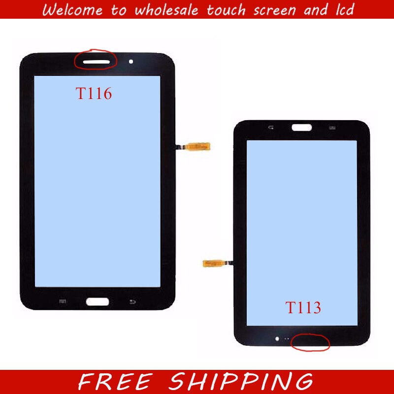 Pour Samsung Galaxy Tab 3 Lite SM-T113 T113 SM-T116 T116 écran tactile numériseur panneau de verre remplacement