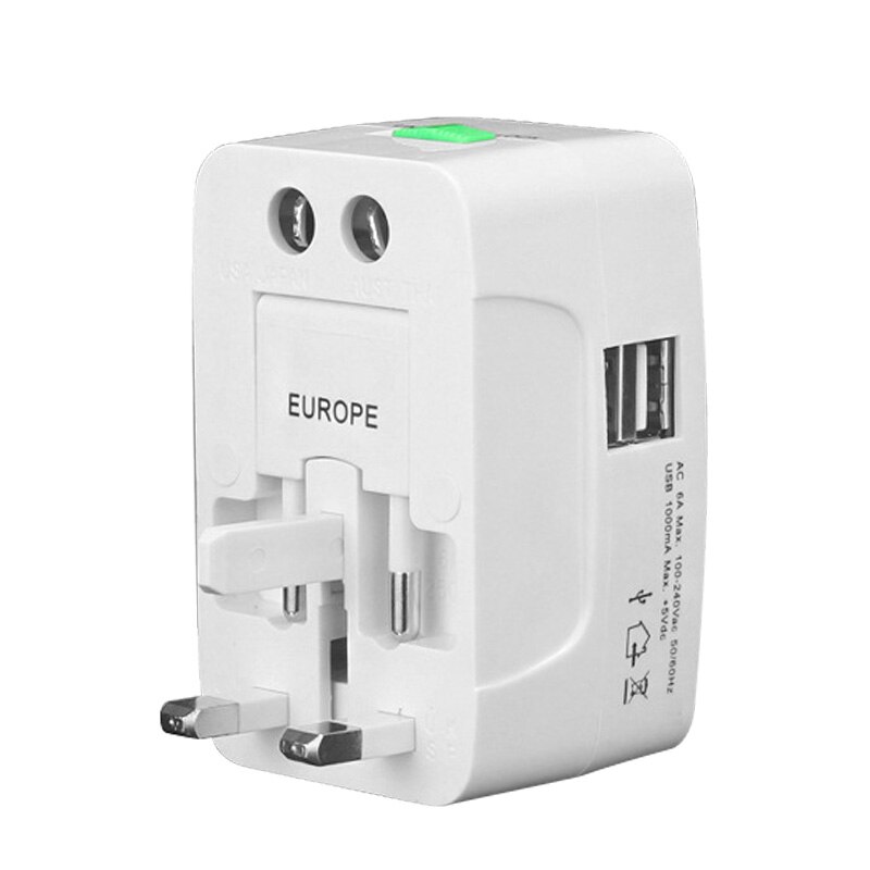 Universal International Plug Adapter 2 USB Port World Travel AC Power Charger Adaptor All in One AU US UK EU converter Plug UM