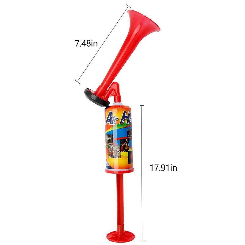 Hand Push Air Fan Horn Cheerleading Sports Meeting Cheer Club Trumpet Kids Children Toy Gas Pump Football Soccer Games