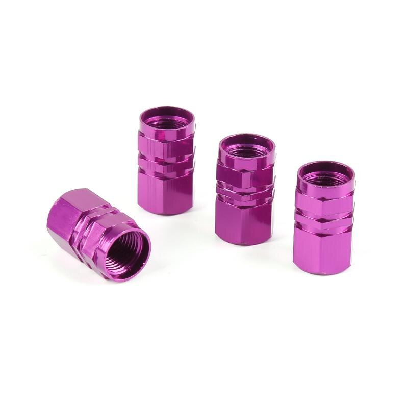4pcs Car Tire Valve Caps Car Tire Gas Cap Truck Tire Wheel Air Valve Caps Tyre Cover Aluminum Alloy Tire Hexagonal Gas Wheel Cap