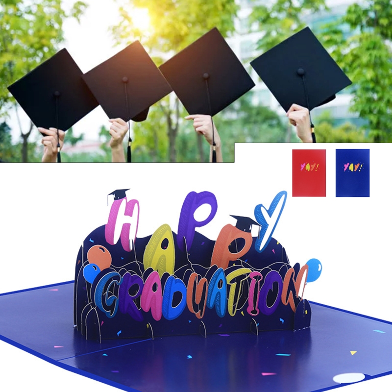 3D Pop Up Card Happy Graduation Greeting Cards Congratulations Card for College High School Congrats Grad Cards