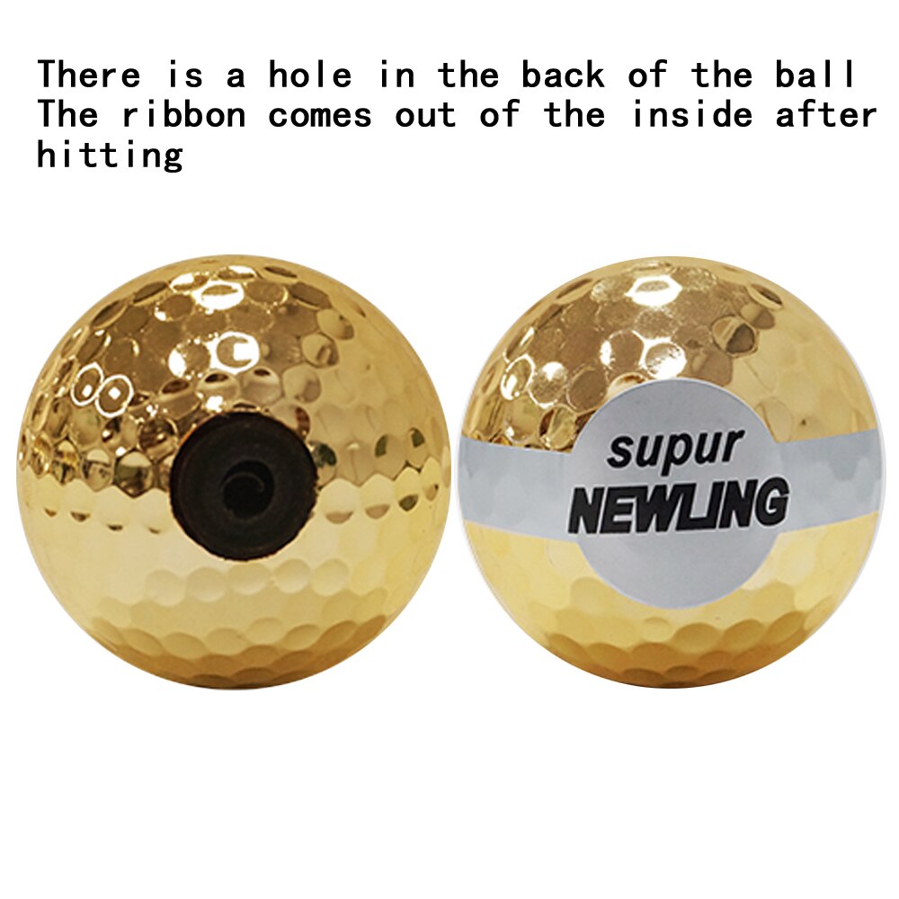 Golfbold golf bånd bold golf farvede bolde ceremoni special 3 stk/parti bånd kommer ud af indersiden efter at have slået