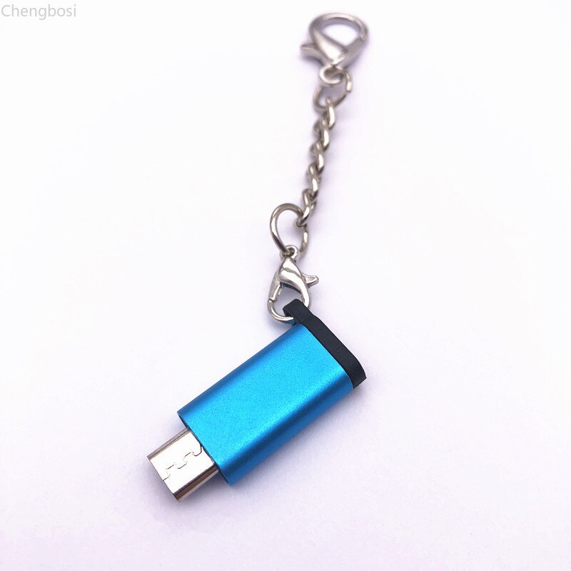 Type C To Micro USB OTG Adapter Micro USB Female To USB Type-C Connector for Samsung Xiaomi Huawei Android Phone with Free Chain