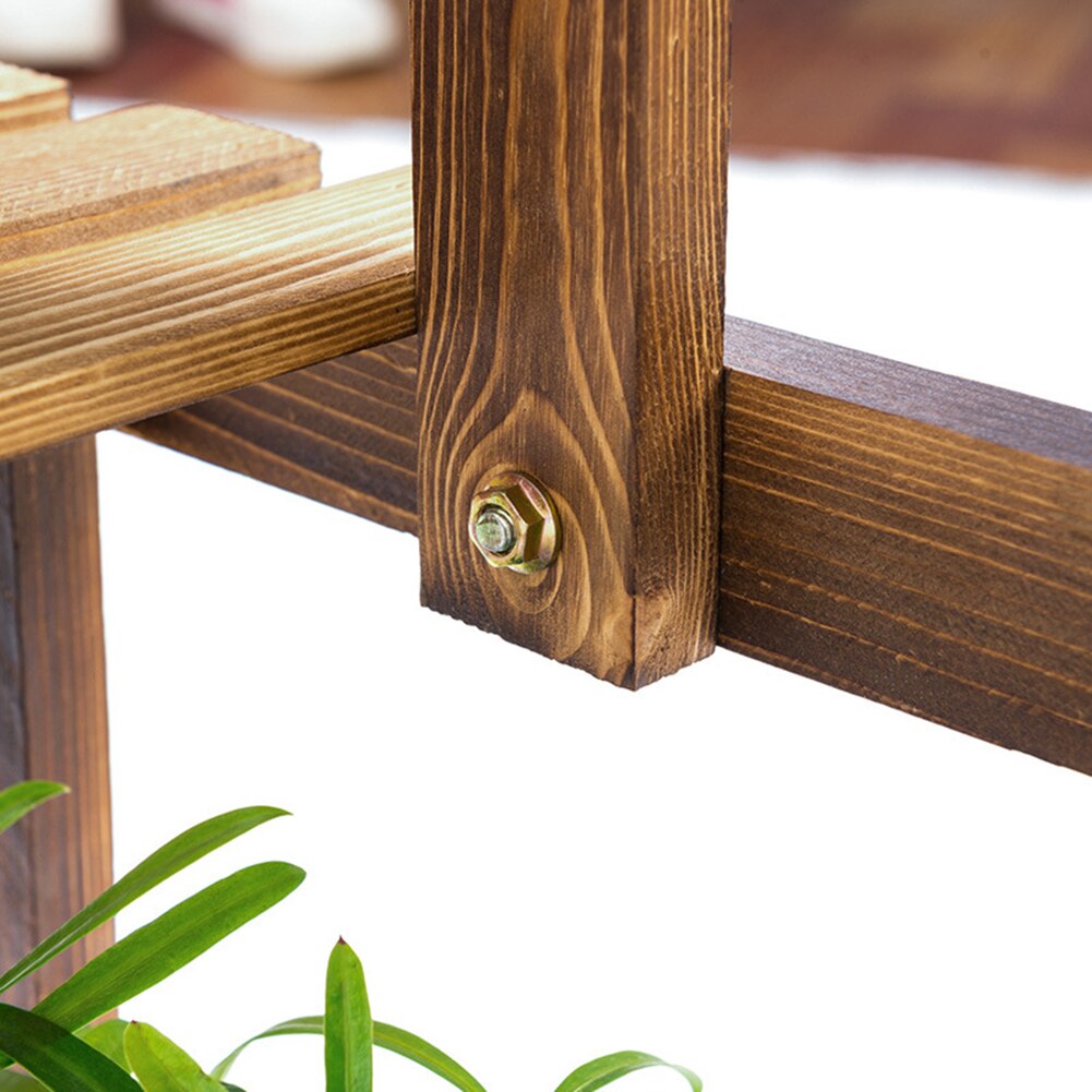 Multilayer Hout Tuin Plant Bloem Pot Stand Plank Kwekerij Display Planken Rack