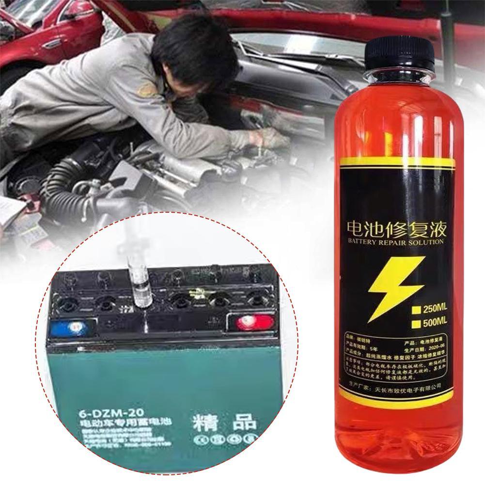Solution liquide de dominoration de la santé des batteries pour acide de plomb 24.com, nettoyant d'additifs et de terminaux, solution de renouvellement de batterie