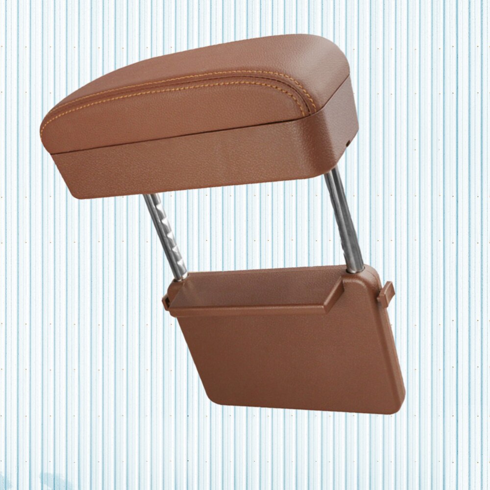 Universal Car Mounted Armrest Box Central Box Elbow Support Pad Car Center Console Armrests for Car Beige: Picture 3