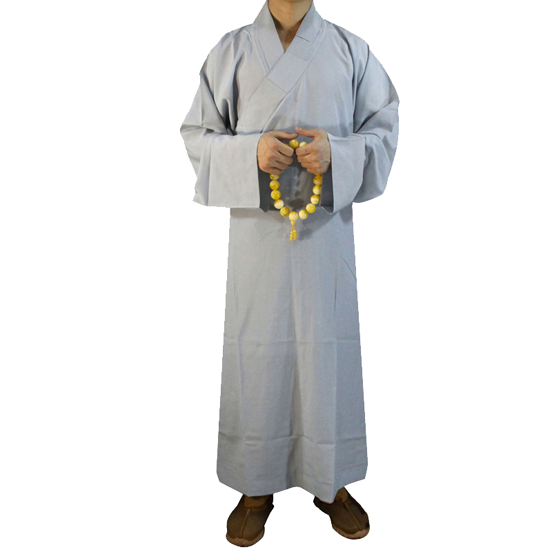 2 farger munk kappe klær lohan klær buddhist kappe shaolin tempel munke kostyme kappe zen klær buddhisme meditasjon kjole
