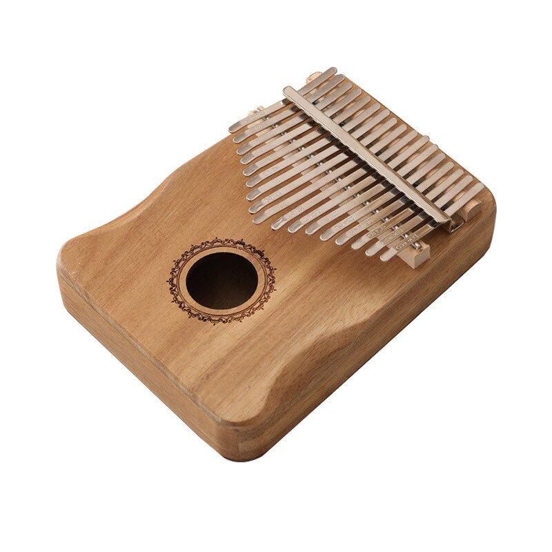 Kalimba 17 Key Thumb Piano Solid Wood Mahogany Mbira Body Musical Instruments Africa Finger Piano With Learning Book Calimba