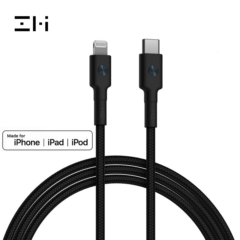 Zmi mfi certificou usb c para relâmpago cabo pd para iphone 11 xs xr 8 7 6 plus ipad carregador de carregamento rápido dados curtos 30cm 1m 2m 3a: 0.3m / USB C to iPhone B