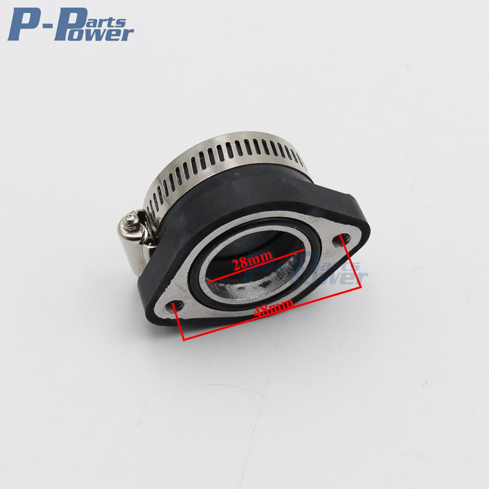 Crossmotor 28mm Carb Carburateur Spruitstuk Flens Adapter Voor Mikuni VM24 Keihin 24mm 26mm 28mm OKO