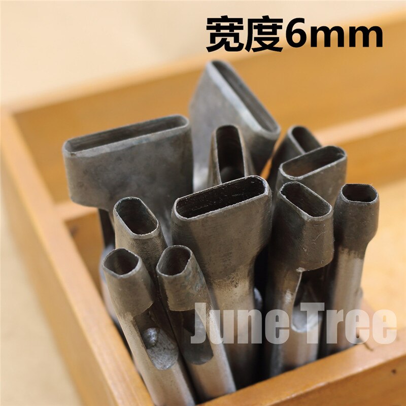 Handmade leather DIY tools strap One shape cowhide punch oval shape punch 6mm width