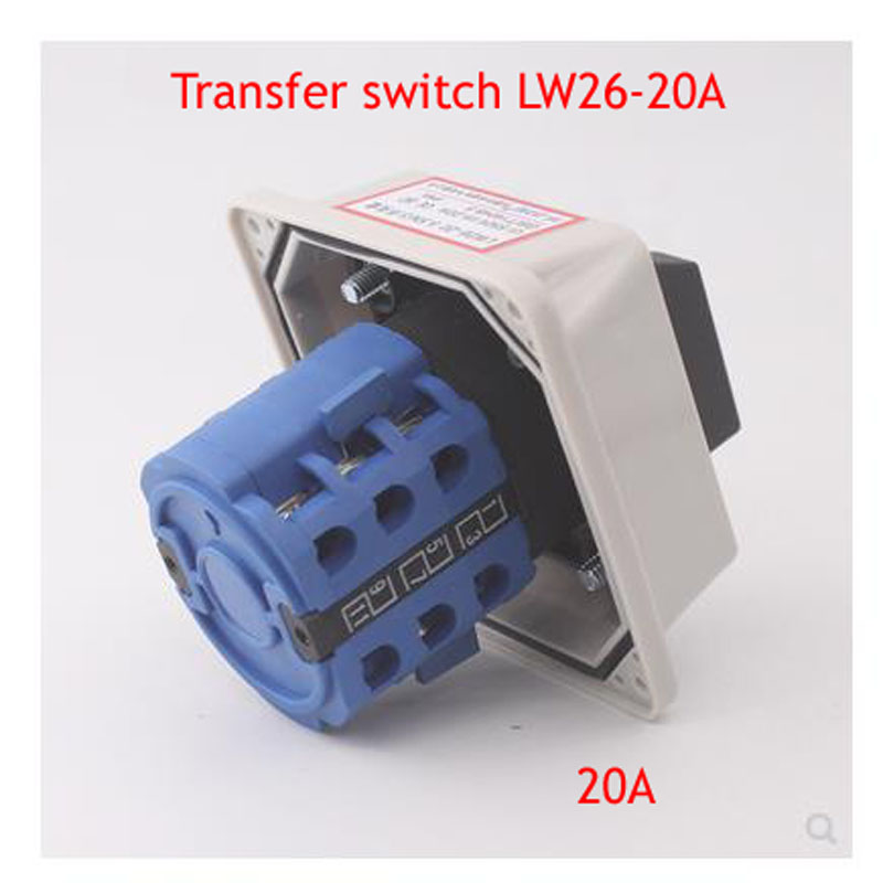 Three-phase Motor Forward And Reverse LW26-20A Universal Switch With Waterproof installation Bottom Box 380V Reverse Reversible