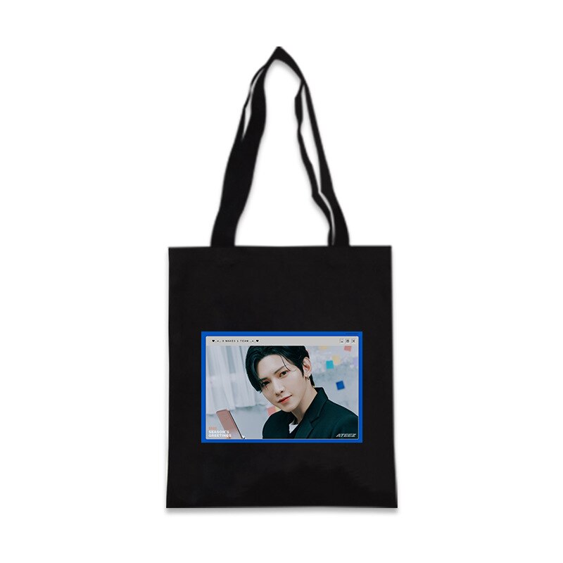 ATEEZ-bolsas de lona SEASON&#39;S GREETINGS para ATINY Hongjoong Seonghwa Yunho Yeosang Mingi Wooyoung Jongho, bolso de mano ligero, 2022: 20