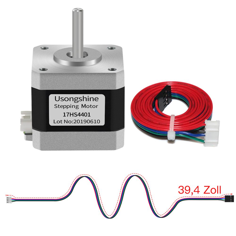 Nema 17 38Mm Stappenmotor 42 Motor 4-Lood 17HS4401 NEMA17 42Bygh 1.5A Met Dupont lijn Voor 3D Printer En Cnc