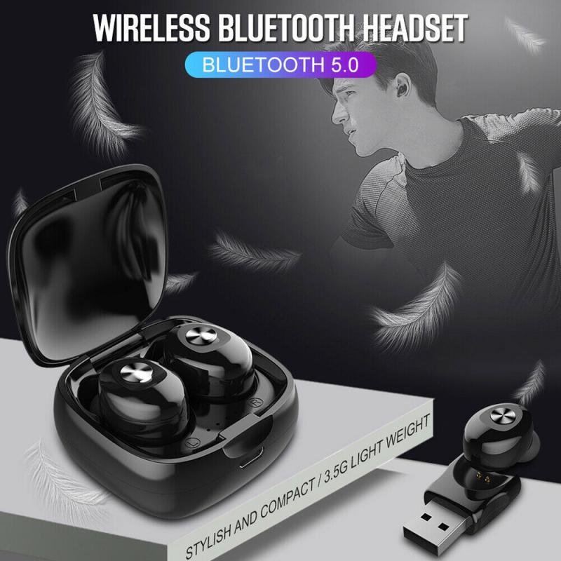 XG12 TWS Binaural 5.0 Bluetooth Wireless Earphone 3D Stereo Headphone Portable Business Earbuds Headset With HIFI Audio