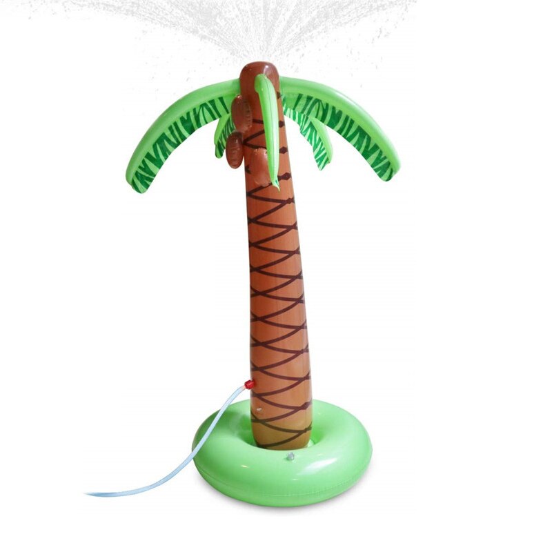 Parent-Child Beach Lawn Play Water Spray Simulation Coconut Tree Inflatable Summer Children Play Water Polo Water Spout: Default Title