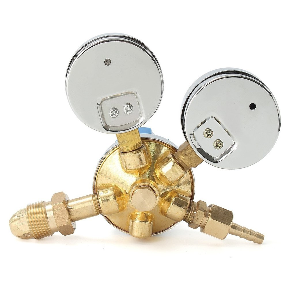 Argon Oxygen/Acetylene Regulator Reducer Mig Flow Meter Pressure Gas Solid Brass Welding Fit Victor Gas Torch Cutting