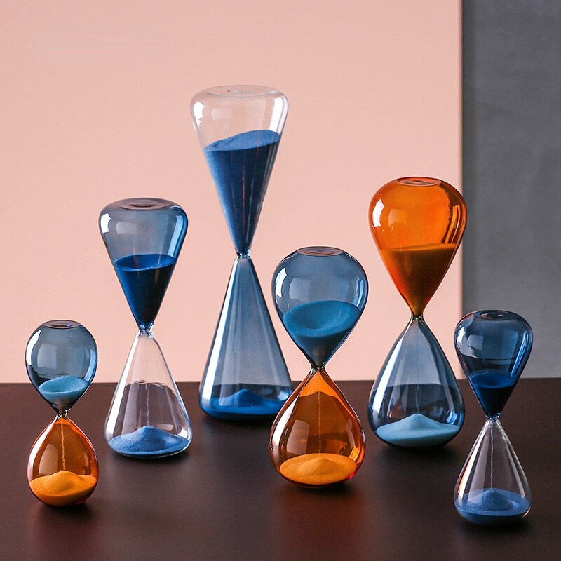 Home furnishings 60 minutes hourglass 30 minutes time recorder 10 minutes blue hourglass time countdown hour glass sand timer