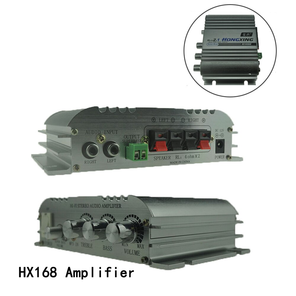 Super Bass 40WX2+60WX1 Hi-Fi 2.1 Channel Stereo Mini Computer Car Amplifier Subwoofer Out Subwoofer 12V Power