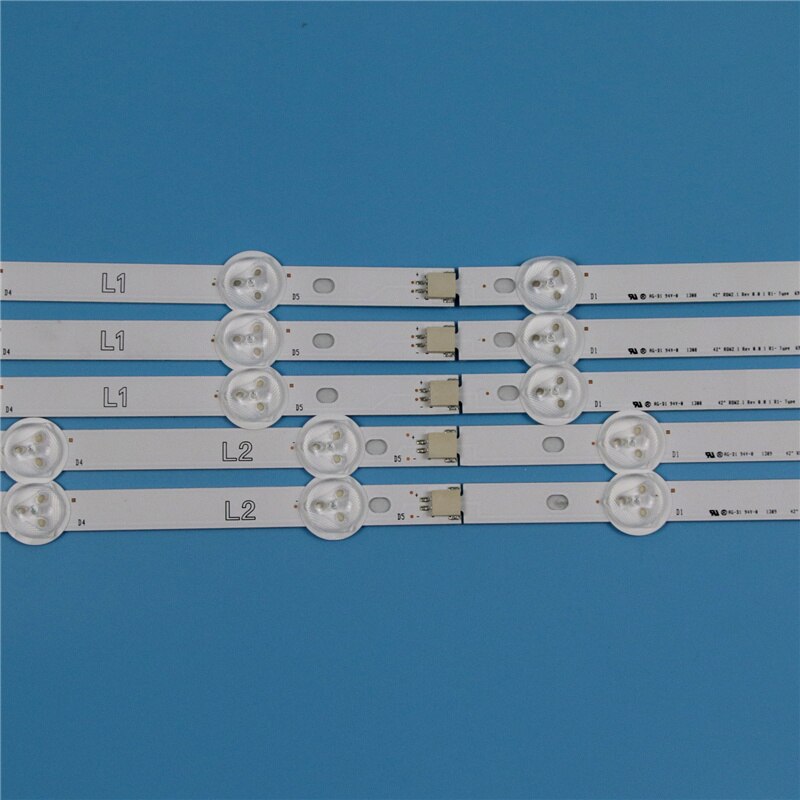 Tira de LED para iluminación trasera de TV LG, Kit de 10 lámparas de 820mm para modelos 42LN540S, 42LN540R, 42LN540B, 42&quot;