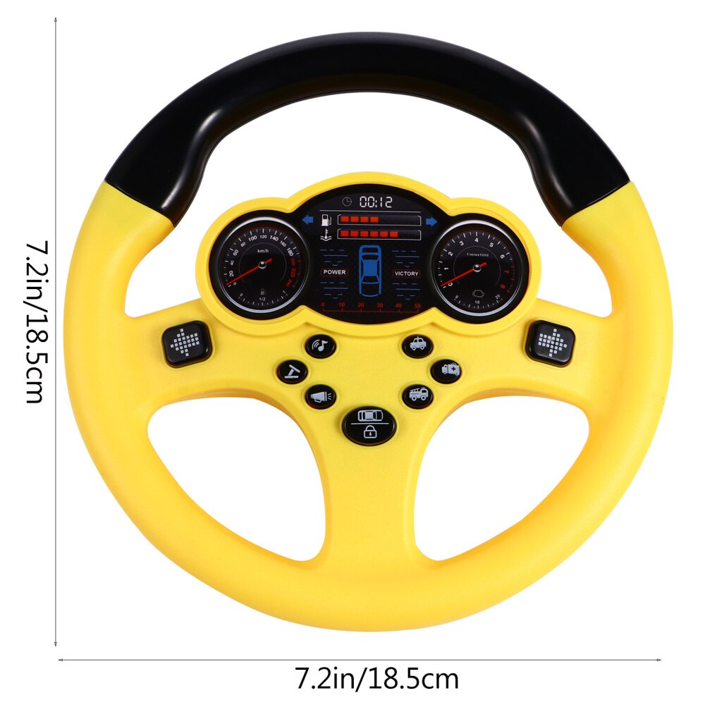 Simulation Steering Wheel Driving Early Kids without Battery