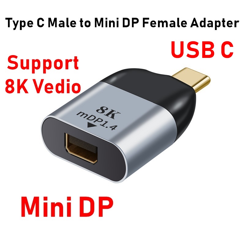USB Typ C Adapter Stecker auf USB/HDMI-kompatibel/DP/VGA/Mini DP/RJ45 Buchse 4K/8k 60Hz Vedio Transfer für Laptop Telefon Macbook Pro: orange