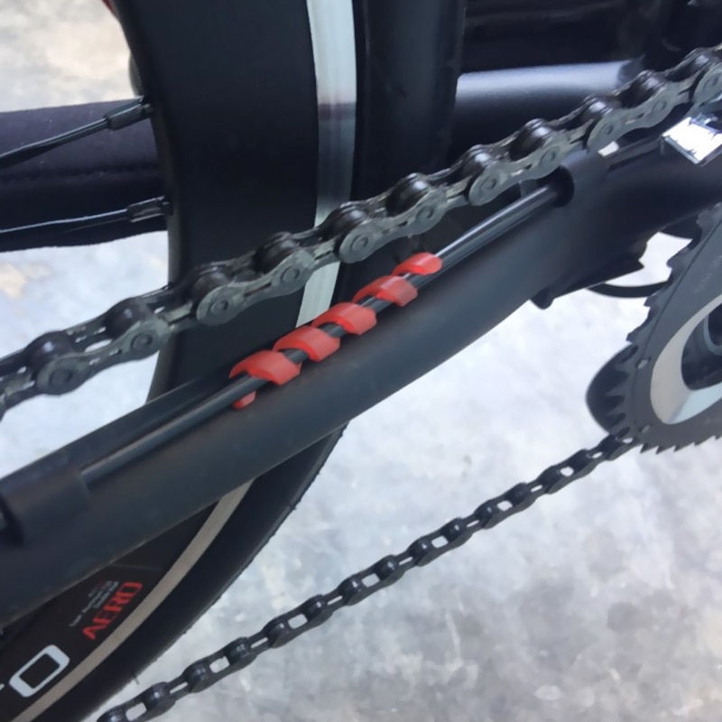 5pcs Bike Brake Cable Housing Protection Rubber Cycling Bicycle Frame Protection Brake Line Shift Cable Plastic Rubber Sleeve