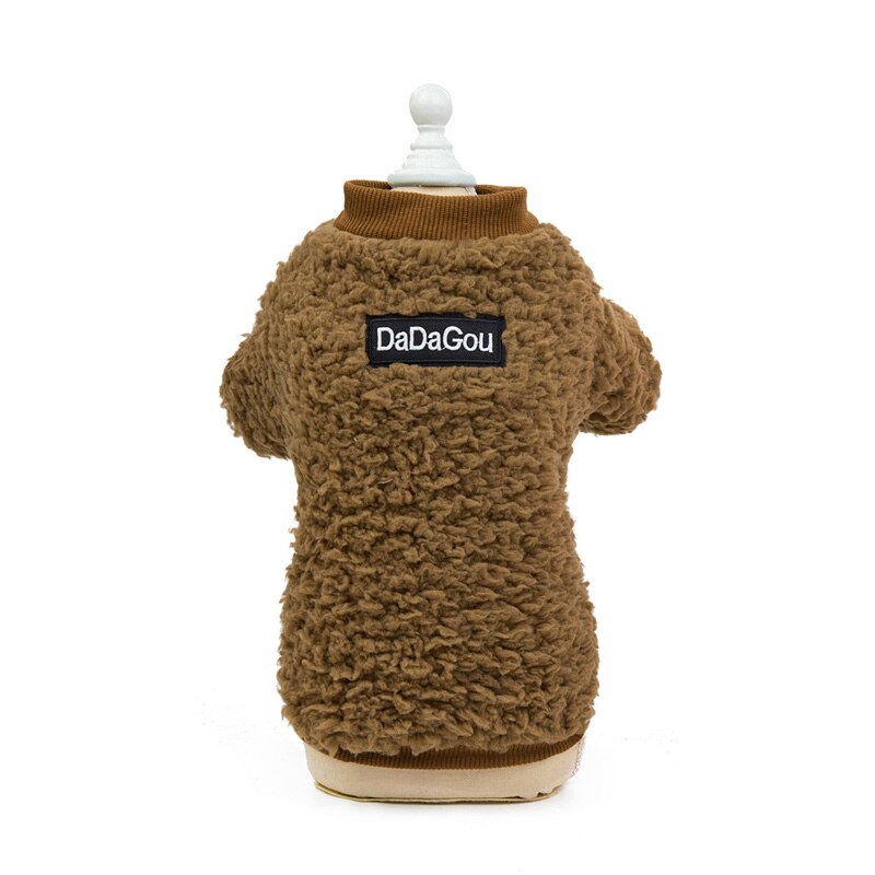 Winter Kleine Hond Sweatshirt Jas Super Warme Hond Kleding voor Yorkies Maltese Kleding Puppy Hoodie Outfit ropa de perros mascotas: M / Brown