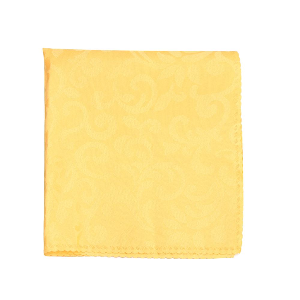 Servilleta cuadrada de bolsillo para decoración del hogar, suministros para de Hotel, 48cm, tela satinada, servilletas de mesa: yellow