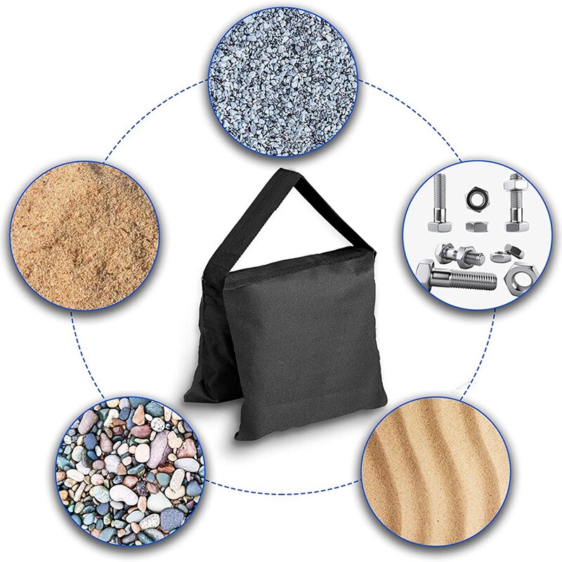 Hfes 4 Stuks Gewicht Zandzak Voor Fotografische Video Studio Stand, Achtertuin, Outdoor Patio,Sport Balans Gewicht Zakken
