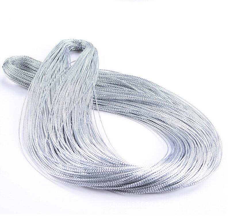 1000 yards Metallic Silver Gold Purl Wire Coil Bullion Cord Craft Jewelry 1.0mm DIY