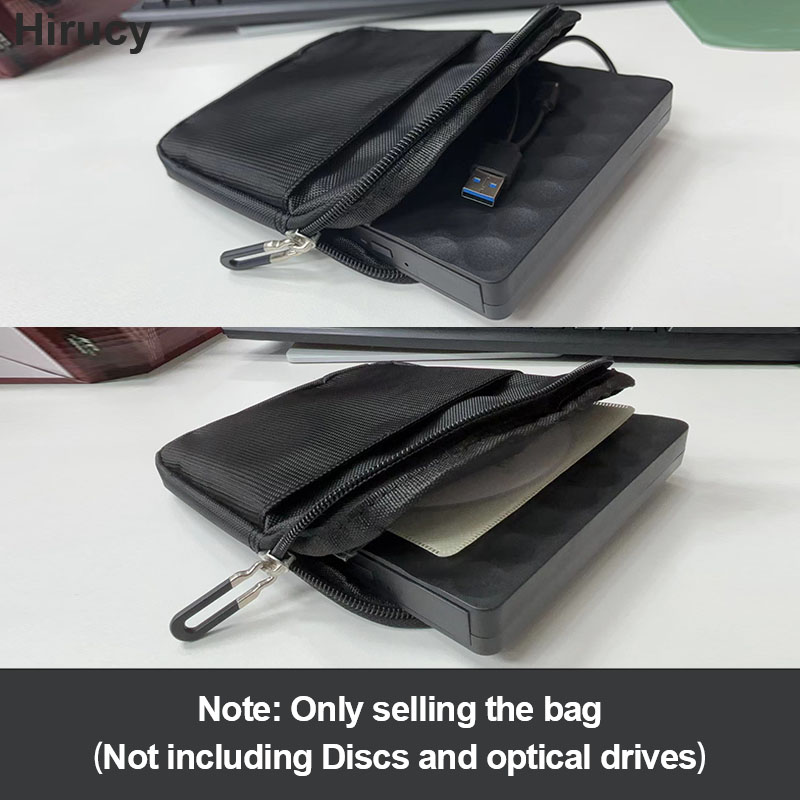 Saco do armazenamento para a movimentação ótica externo, saco de transporte, DVD, reprodutor de CD, acessórios do queimador, somente saco