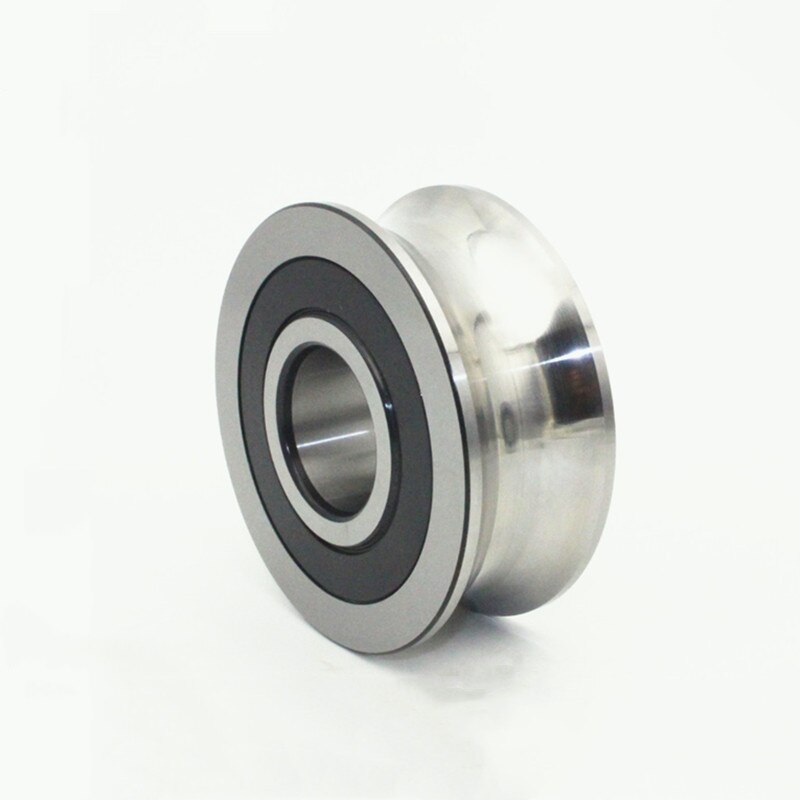 10pcs U22 U groove bearing pulley roller wheel steel ball bearings 8*22.5*14.5*13.5 mm Traces Walking Guide Rail bearing