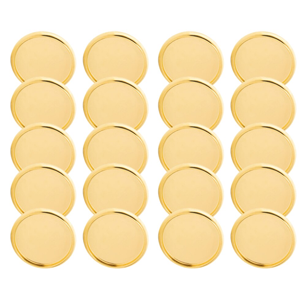 20Pcs Delicate Boek Bindmiddelen Disc Bindmiddel Ring Binding Discs Disbound Uitbreiding Discs: Golden
