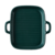 Ceramic Baking Plate Round Porcelain Dinner Dish Special Snack or Bread Plate with Handle Bakeware: Square-Green Plate