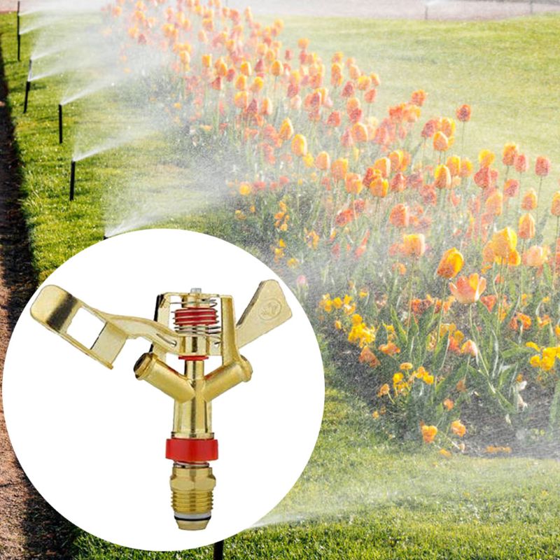 360 â° roterande bevattningssprinkler 3/4 tum gårdsbevattning trädgårdssprutmunstycke rocker