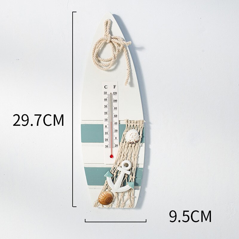 Colgante de estilo mediterráneo de peces de madera, arte de pared, artesanías Vintage, decoración del hogar, accesorios de adorno de tema náutico: C