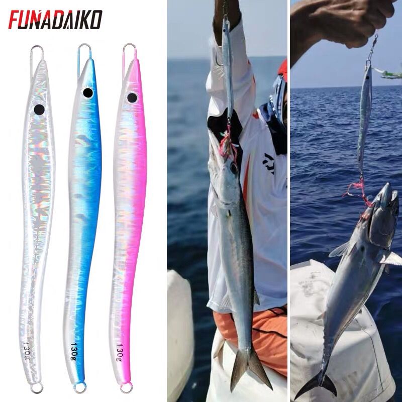 Funadaiko kalastus hauki jigi viehe meri 80g 110g 130g 150g keinotekoinen kalastus metalli paras viehe kalasyötit hauen vieheet