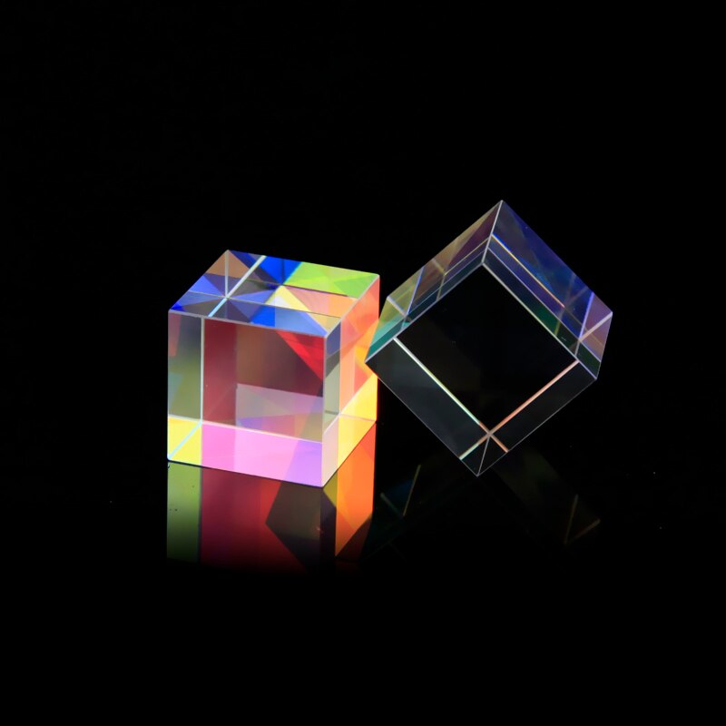 Cubo de seis lados, Prisma de división de prisma, experimentos ópticos, vitral de división, prisma de vidrio óptico, juguete