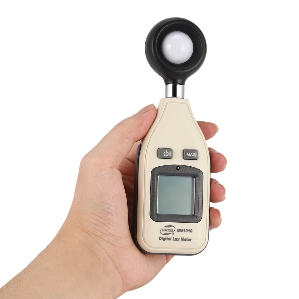 GM1010 compteur de lumière fendu luxmètre rétro-éclairage numérique 0 ~ 200000 Lux illuminomètre luminomètre photomètre Lux/FC LM testeur