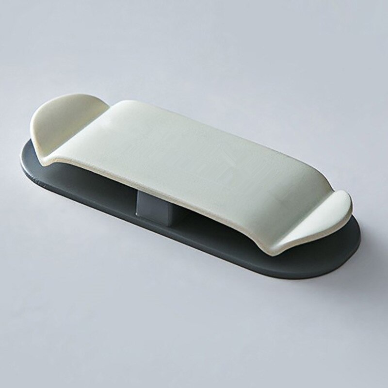 4pcs Punch-Free Power Plug Hook Multi-Purpose Hooks Electrical Wire Plug Hooks Socket Holder Storage Hanger Household Organizer: Grey