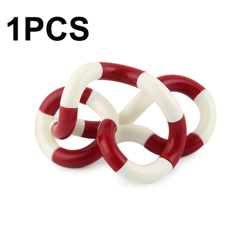 2Pcs Zappeln Anti Stress Spielzeug Twist Erwachsene Dekompression Spielzeug Kind Verformung Seil Perfekte für Stress kind zu Spielen Spielzeug: whiteRed1p