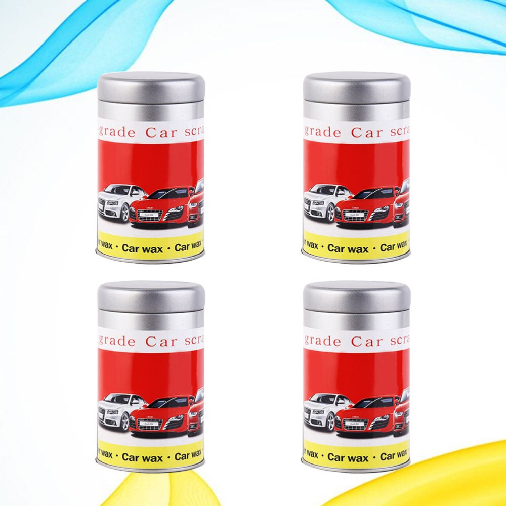 2pcs Automobile Repair Wax Car Scratch Repair Fluid Auto Surface Paint Restoration Remover (Plastic Jar Red)