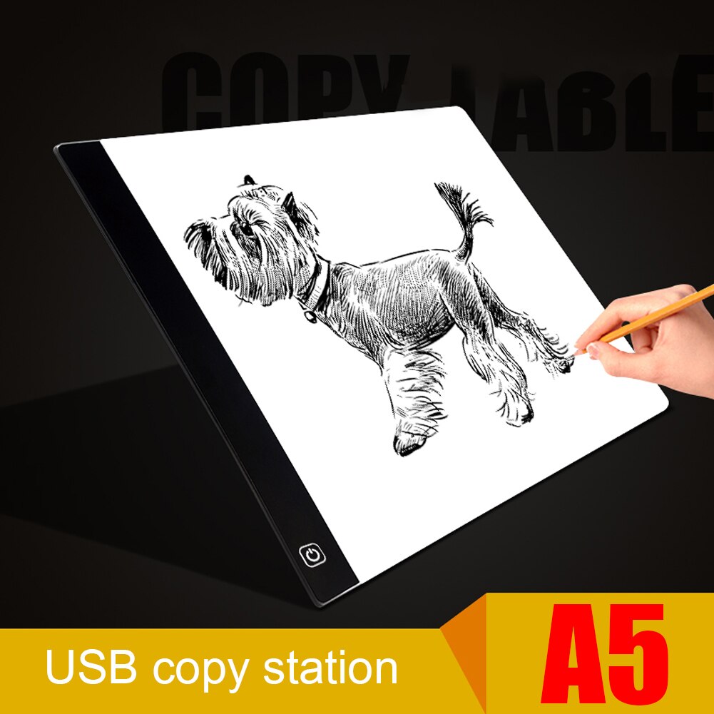 K5-2 K5-3 Ultra Thin Portable LED Light Box Tracing Pad Diamond Painting Embroidery Tools for Tracing USB Powered