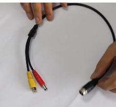 4 PIN Female to RCA Female Cable,M12 4PIN Shockproof Waterproof to RCA Video +DC Connector Adapter Wire,for CCTV 50 cm: 7
