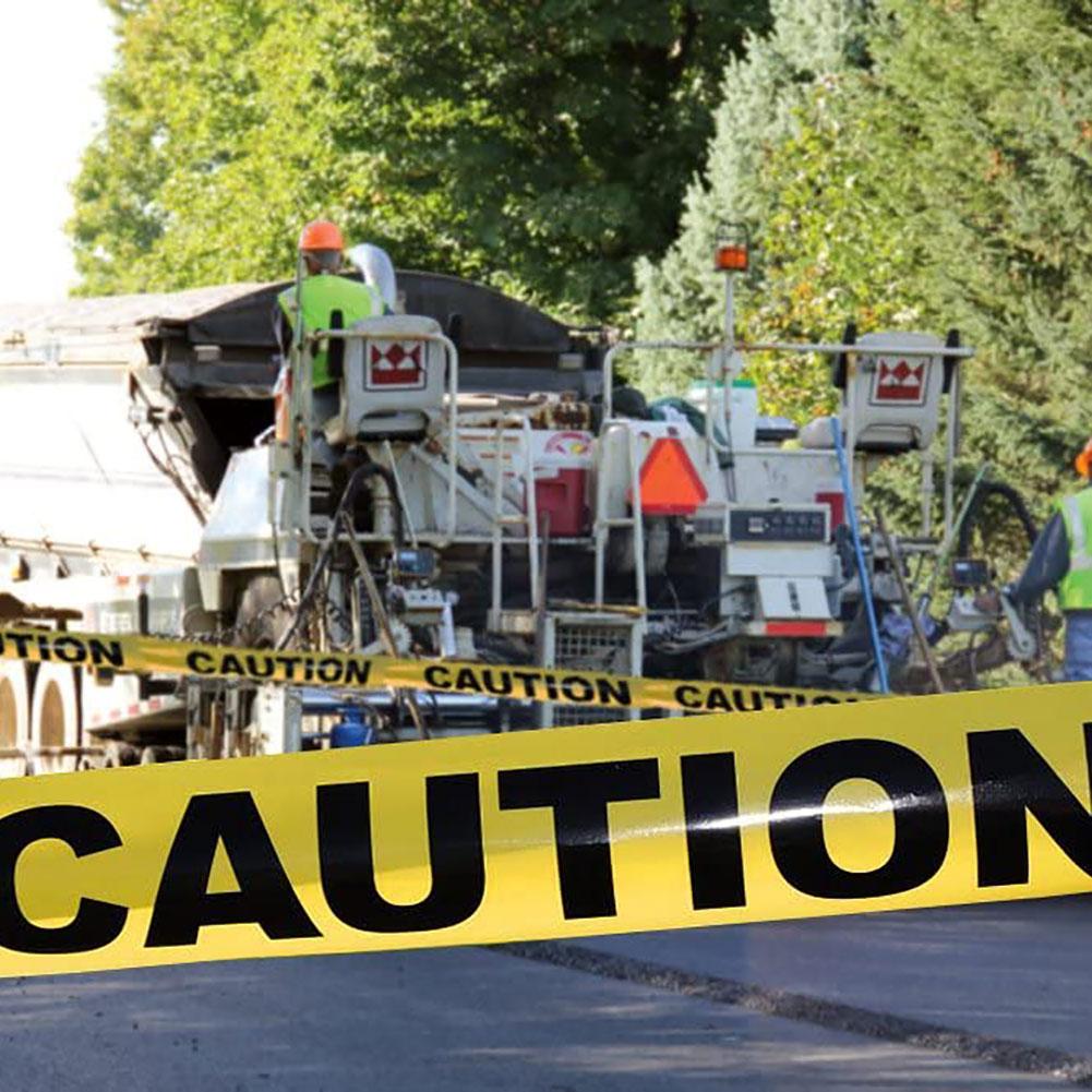 100m High Visibility Road Construction Safety Warning Strip Caution Danger Tape