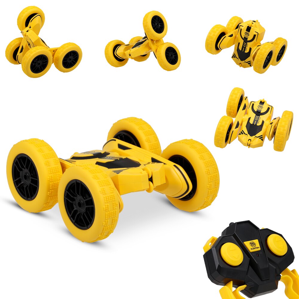 1/28 2.4GHz RC Stunt Car Tumbling Crawler Vehicle 360 Degree Flips Double Sided Rotating Tumbling with Battery Mini RC Car